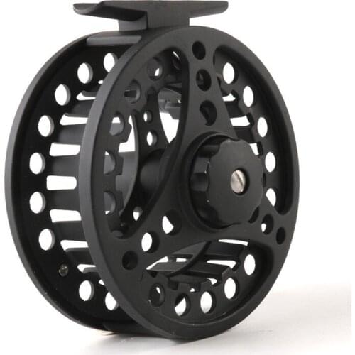 2+1BB Ball Bearing Fly Reel Aluminum Alloy Spool 85MM Weights 5/6 7/8 WT Die Casting Fly Fishing Wheel Left/Right Handed Black