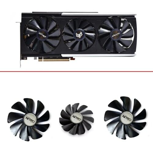 3PCS FD10015M12D FDC10H12D9-C 95mm 85mm RX5700 ARGB Cooler Fan For Sapphire RX 5700 XT 8GB NITRO+ Special Edition Video Card