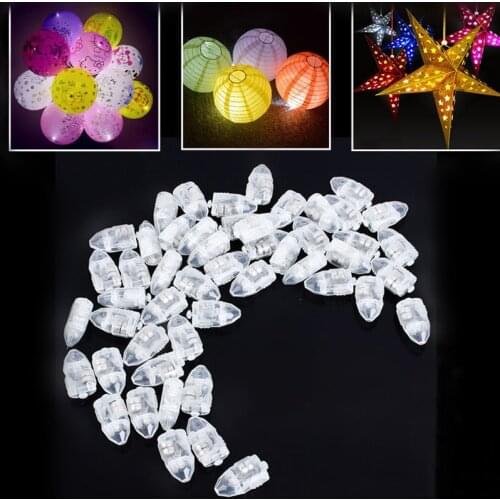 30pcs Multi-Colored Flash Led Ball Lamp Balloon Light for Wedding Bridal Show
