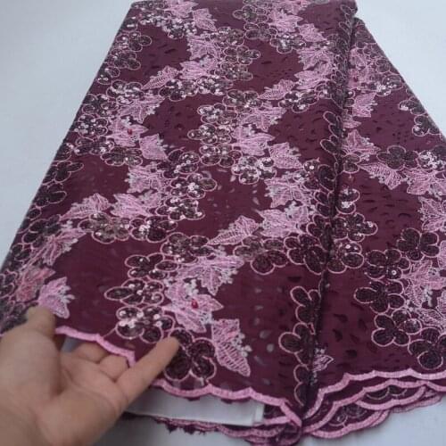 9 colors high quality purple pink African laser cut lace fabric with gorgeous sequins embroidery for party dress FLP157