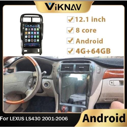 Android 2Din Car gps Navigation DVD Player radio for LEXUS LS430 2001 2002 2003 20004 2005 2006 car stereo Monitor multimedia