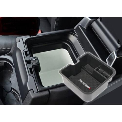 Car Central Storage Box Door Glove Armrest Organizer Box For Land Rover Discovery 4 2014 2015 2016 Accessories Car Styling