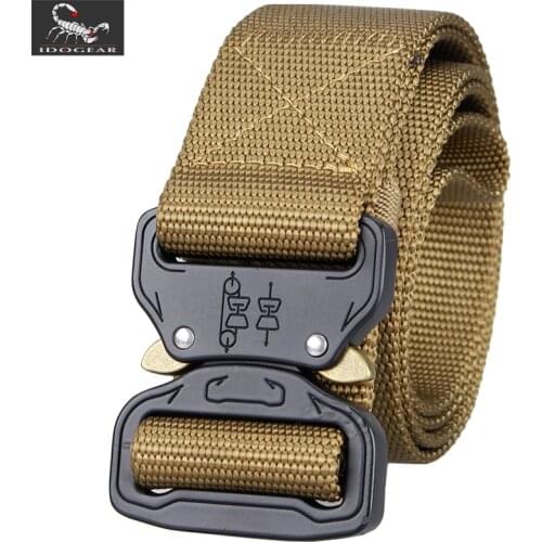 IDOGEAR 1.5 inch Quick Release Tactical Belt Riggers Airsoft Belts men sports black green nylon BT3404 men outdoor sports