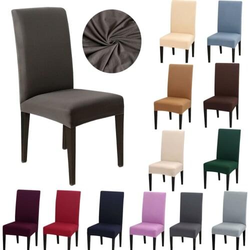 Spandex Dining Room Chair Covers Slipcovers Seat Cover Stretch Removable Wedding for Wedding Banquet Hotel Decor