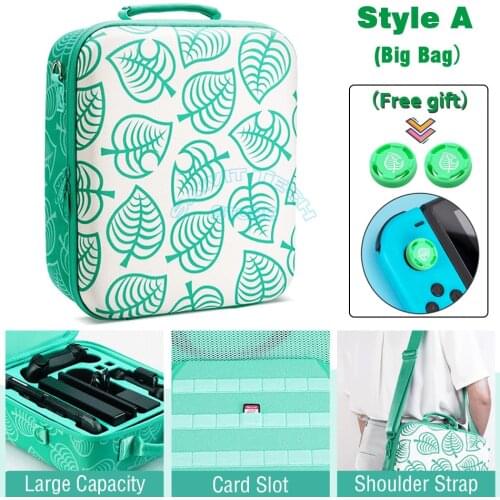For Nintend Switch Animal Crossing Big Storage Bag EVA Portable Travel Hard Case Cover for Nintendo Switch Game Console