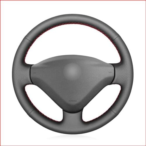 Mewant Artificial Leather Steering Wheel Cover for Peugeot 207 2006-2014 Expert 2008-2016 Partner 2009-2018 Fiat Scudo 2010-2016