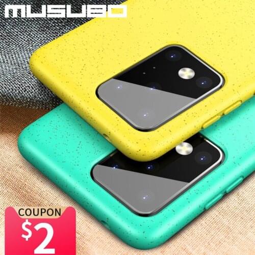 Musubo Case For Samsung Galaxy S20 Ultra S20 Plus S10 Fundas Soft Shockproof Silicone Protection Lens Luxury Back Cover Note 10