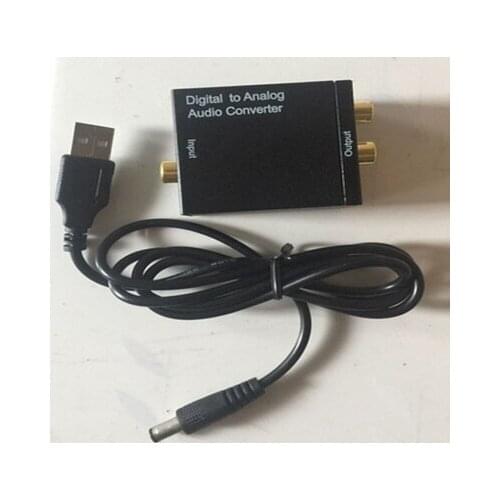 Digital to analog coaxial optical fiber audio decoder TV 3s to audio converter