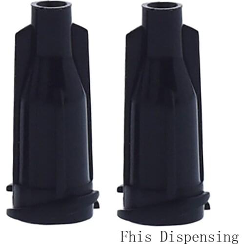 Glue Dispensing Syringe Tip Black Cap Hat Pack of 12000
