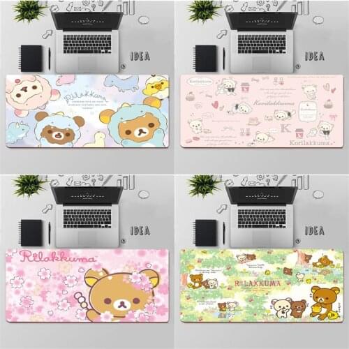 FHNBLJ Top Quality Cute Korilakkuma Rilakkuma Durable Rubber Mouse Mat Pad Free Shipping Large Mouse Pad Keyboards Mat