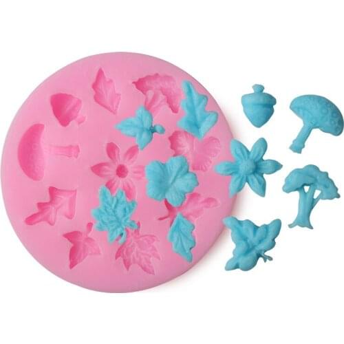 Candy Mould 1PC Peach Blossom Shape Fondant Molds Cake Decorating Tools Chocolate Mold Soap Cake Stencils Kitchen DIY Tools