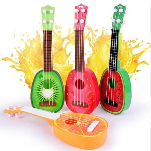 The simulation guitar Childrens Musical Toys Educational toys Four-string guitar Toy Musical Instrument