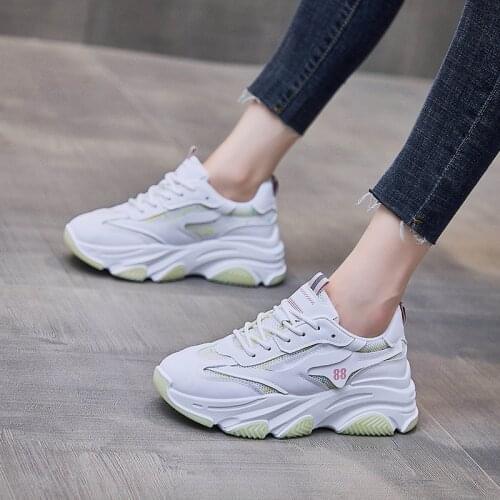 Women Sneakers 2021 Fashion Breathable Running Shoes Women Casual Increase Shoes Women Non Slip Platform Sneakers Zapatos Mujer