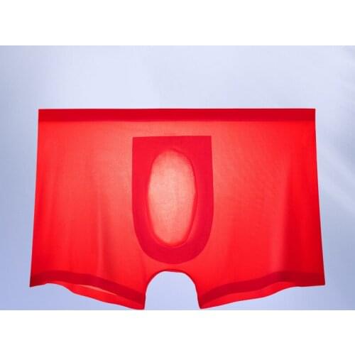 2021 Hot Selling Brand Sexy Mens Ice Silk Non-trace Men Underwear Briefs Mesh Breathable Quick-Drying Male Pants Boxer Shorts