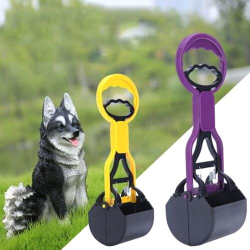 Long Handle Durable Poop Scooper Pet Pooper Clip Dog Accessories Yard Cleaning Tool ABS Outdoor Clean Pet Supplies