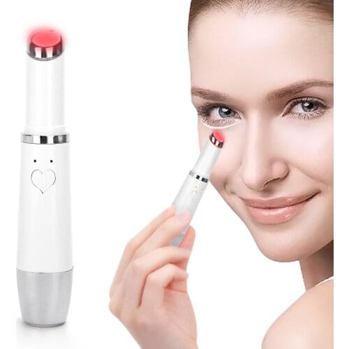 Electric Mini Eye Massage Device Pen Pouch & Wrinkle Eye & Lip Facials Vibration Thin Face Magic Stick Anti Bag Beauty Care Tool