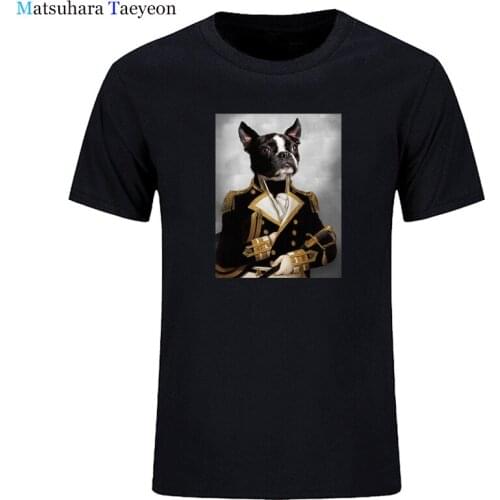 Fashion Creative Dog Painting Animal T-shirt Birthday Christmas Gift Men Women Short Sleeve O Neck Cotton Funny T Shirts Tee