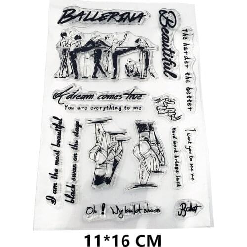 2021 New Ballet Clear Stamps DIY Scrapbooking Craft Supplies Rubber Silicon Seals Card Photo Album Hobby ink pad Stamping