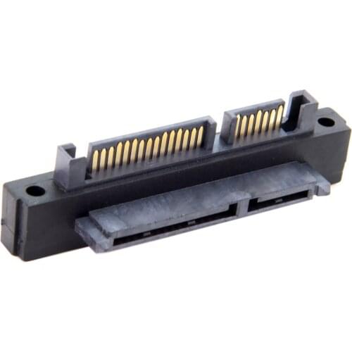 SATA 22Pin 7+15 Male to SATA 22Pin Female Extension 90 Degree Up Angled Convertor Adapter