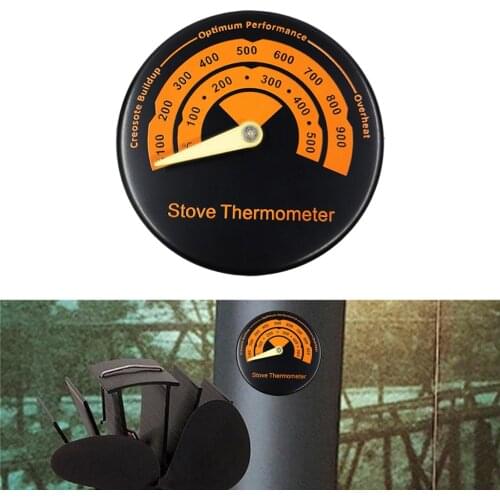 Stove Flue Pipe Thermometer Fireplace Temperature Gauge Accessories