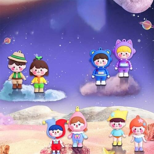 Adventure Together Blind Box Toys Cute Girls And Boys Anime Figure Caja Ciega Random Surprise Kawaii PVC Model Birthday Gift