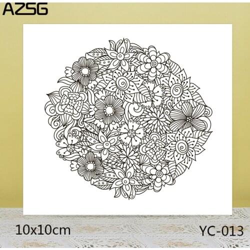 ZhuoAng Blossom Clear Stamps For DIY Scrapbooking/Card Making Decorative Silicon Stamp Crafts