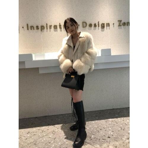 QIUSHAN Sheepskin Fur Coats