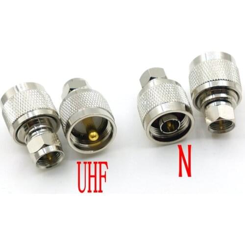 20PCS N Male Jack to F Type Male RF Radio Coax Adapter