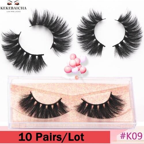 10 Pairs Lashes Fluffy 3D Mink Eyelashes Popular Dramatic Long Lasting Eyelash Extension Makeup Eye Lashes Full False Eyelashes