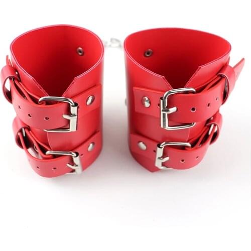 SM Red Handcuff BDSM Fantasy Restraints Fetish Erotic Sex Toys for Woman Couples Games Flirting Store Bed Games For Couples