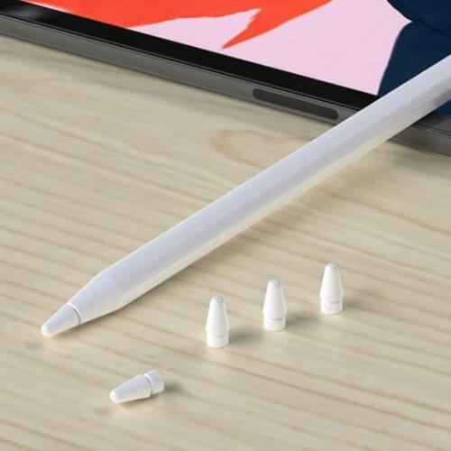 Replacement Tips Compatible with Apple Pencil 1st & 2nd Generation Silicone Apple Pencil Nibs Spare Replace (1-4 Pack)