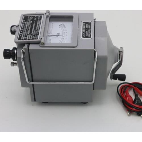 ZC25-3 500V Insulation Megohm Tester Resistance Meter Megger Megohmmeter Multimeters Probe Lead High Change Rate Digit-bridge