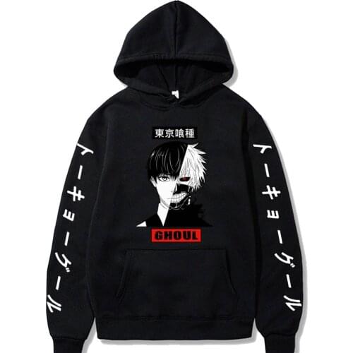 Women Long Sleeve Hip Hop Streetwear Hoodies Autumn Casual Harajuku Tokyo Ghoul Kaneki Ken Sweatshirts