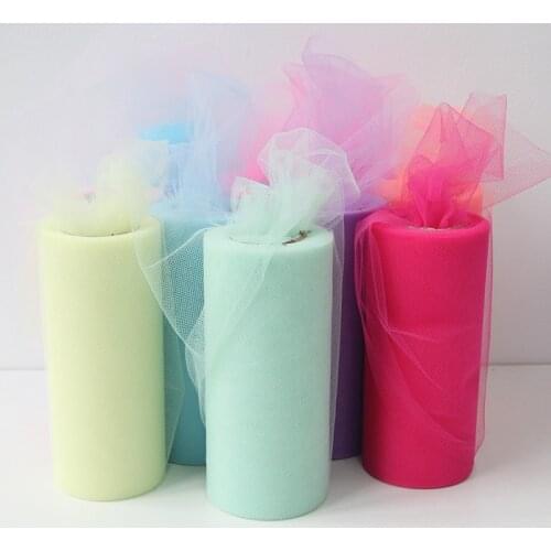 25yards Tulle Wedding Decoration 15cm Tulle Roll Valentines Day decor valentines day gift pack Tulles baby shower birthday