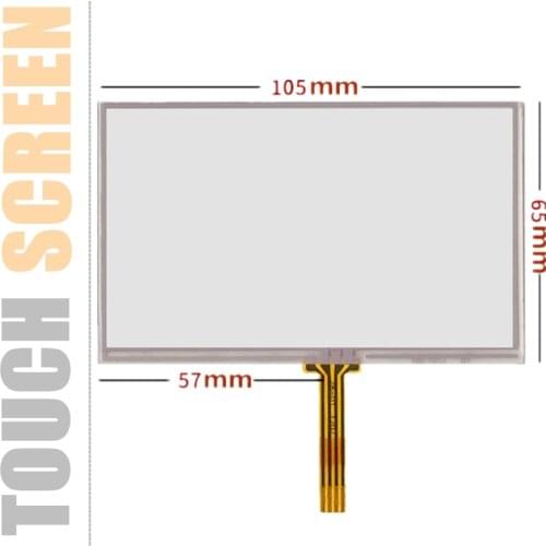 3 Pcs 4.3''inch 105mm*65mm touch panel for MP4 MP5 Resistive Touch screen Handwriting external screen panel Glass Free Shipping