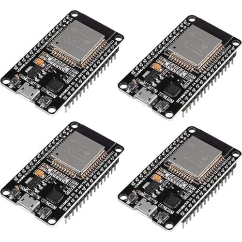 4PCS ESP32 Development Board ESP-32S Microcontroller Processor Integrated Chip CP2102 WiFi NodeMCU-32S ESP-WROOM-32