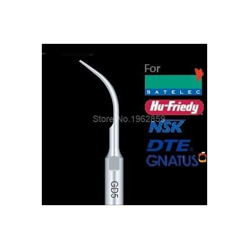 5pcs GD5 dental scaler tips dental equipment teeth whitening ultrasonic dental scaler tip GD5 for SATELEC NSK GNATUS DTE
