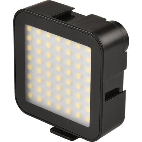 Mini Portable 56pcs Beads LED Video Light 5.5W 6000K 2000mAh Rechargeable On Camera Fill Lamp with Colod Shoe For DSLR Cameras