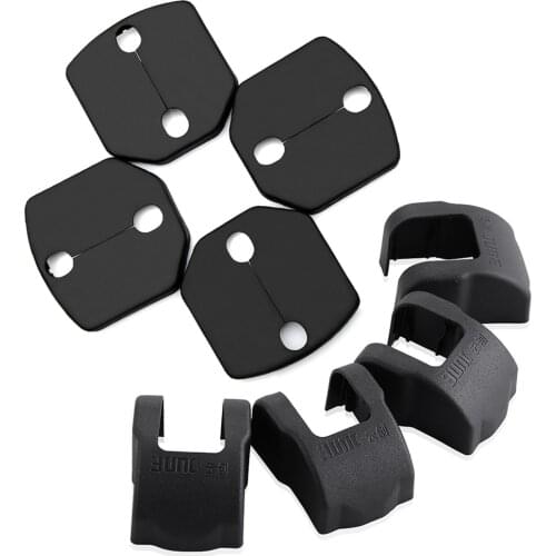 8Pcs Car Door Lock Decoration Cover Car Covers Door Stopper Protection Cover For Ford Focus 3 MK3 2012 2013 Fiesta