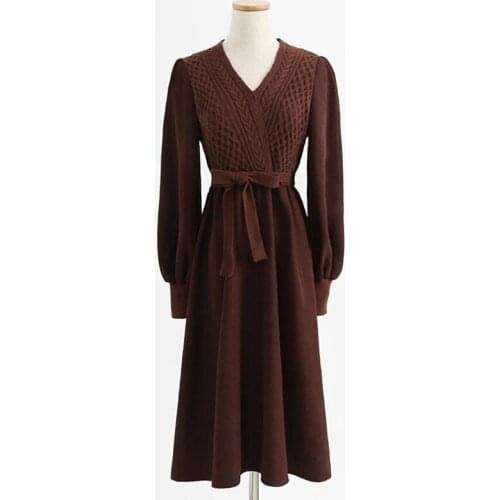ALYBVGVHV Fashionable Knitted Dresses