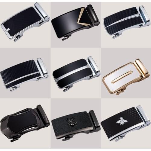 Alloy Automatic Belt Buckle 3.5cm Width Belt Buckle Male Luxury Business Automatic Buckle Head Metal Belt Buckle For Men DiBanGu