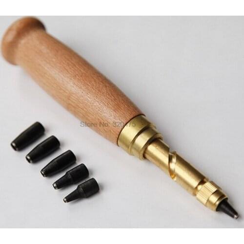 By dhl 100set 5 Hole Sizes Belts Screw Punch Rotary Punching Steel Belt Hole Leather Craft Tools Hole Punchers Cutter Sewing