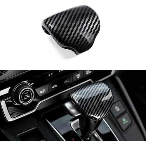 For CRV Shifting Konb Cover Peach Wood Grain Moulding Gear Shifter Gearlever Decorative Trim for Honda CR-V 2021 - 2017 1pc