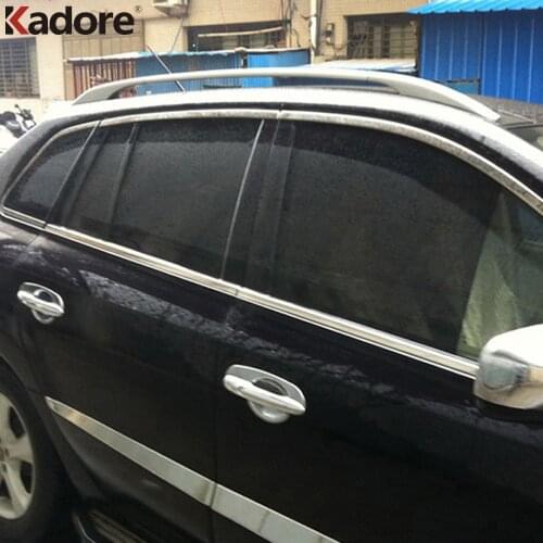 For Renault Koleos 2008 2009 2010 2011 2012 Stainless Steel Chrome Window Molding Cover Trim Garnish Guard car accessories