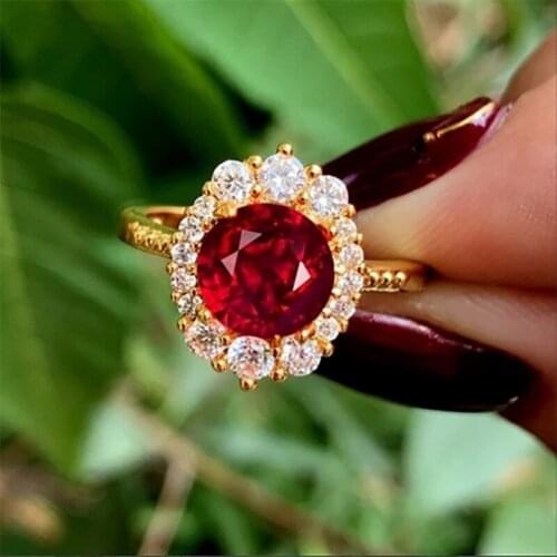 Elegant Hot Selling Jewelry Exquisite Copper Inlaid Zircon Lace Full Zirconium Ring Fashion Female Ring Women