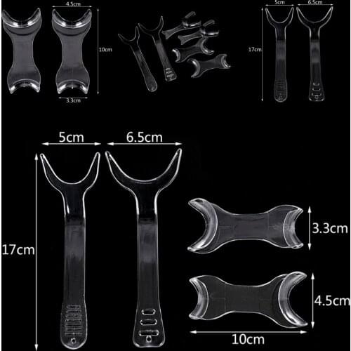 JETTING 4pcs/6pcs Dental Tooth Intraoral Lip Cheek Retractor Mouth Opener Set Orthodontic Brace Trays Dental Teeth Tools