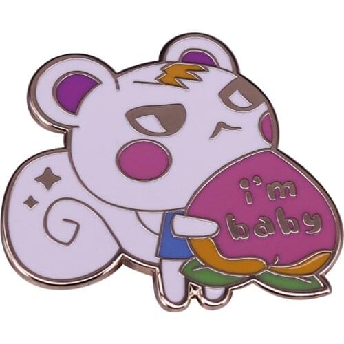 Marshal Enamel pin The Cutest Smug Squirrel Villager Animal Crossing Brooch Game New Horizons Jewelry