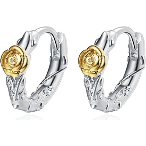 Fashion Drop Earrings Accessories 925 Silver Jewelry Flower Shape Earrings for Women Wedding Promise Party Engagement Wholesale