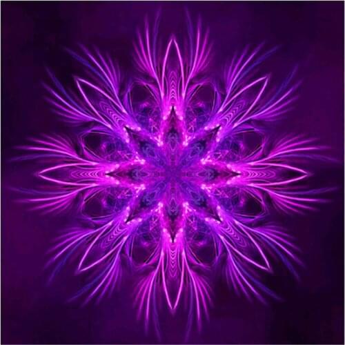 Flower Mandala Printed 11CT Cross Stitch Kit DIY Embroidery DMC Threads Needlework Hobby Handiwork Sewing Promotions