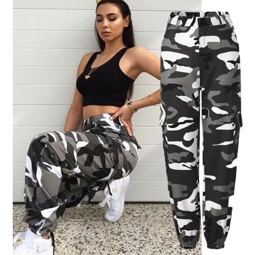 2019 Autumn And Winter New Camouflage Casual Sweatpants Women Denim Sportswear Bottoms